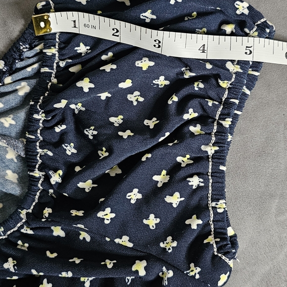 Max Studio Navy Blue Boho Empire Waist Top XS (Fits S/M) - Picture 6 of 7